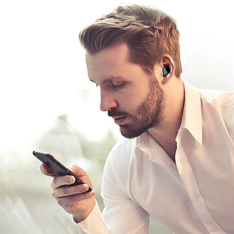 Мини легкий беспроводной коммуникационный наушник с поддержкой зарядки