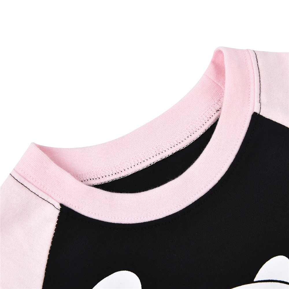 Для девочек пижама комплект одежды для сна с длинными рукавами и принтом слона