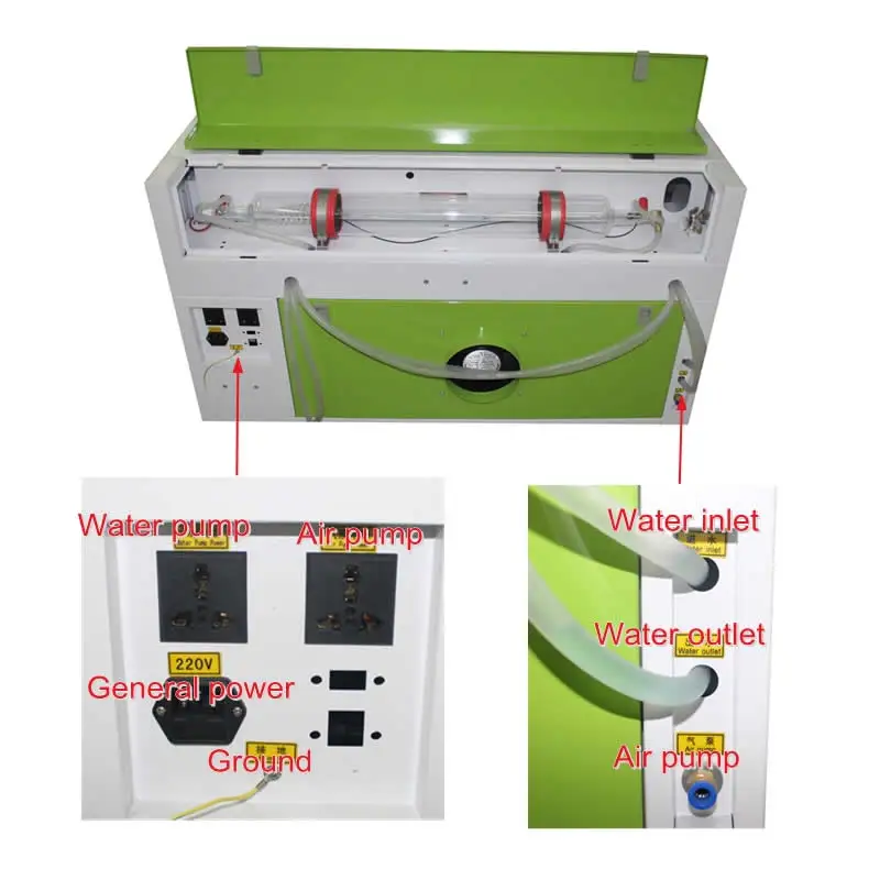 Laser 6040 4060 60W CO2 Engraver Engraving Cutting Machine with LCD control panel and Honeycomb board |