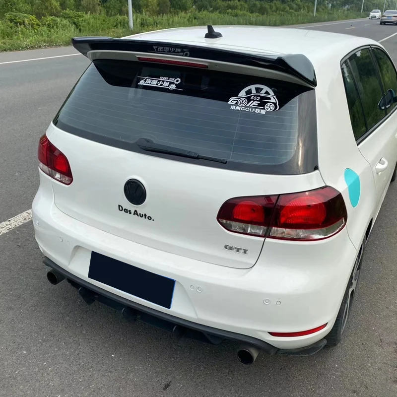 Высококачественный яркий черный спойлер заднего крыла автомобиля для VW Golf 6 VI MK6