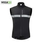 WOSAWE зимняя флисовая велосипедная куртка, ветрозащитный водоотталкивающий светоотражающий жилет, куртка без рукавов, теплая одежда для горного и шоссейного велосипеда, Джерси