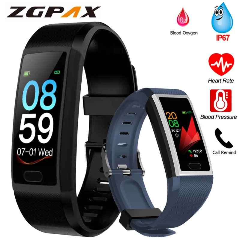 Фитнес браслет измерение артериального давления водонепроницаемый смарт часы