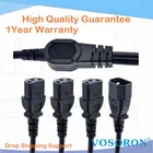 Высокое качество IEC 320 C14 штекер для 3XC13 Женский Y Тип сплиттер шнур питания, C14 до 3 x C13, 250 В10A