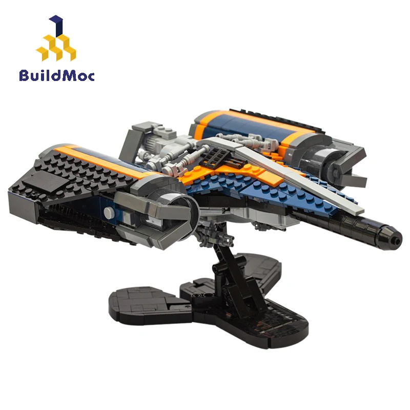 

Moc Spaceship Movie Destiny Arcadia Class Jumpship Technical Space Battleship Building Blocks Bricks Collect Toys Children Gifts