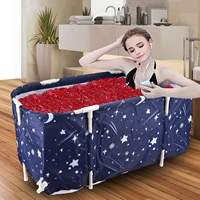 portable folding bathing bathtubs circular bathtubs for showers with lids thick insulation foam long time insulation