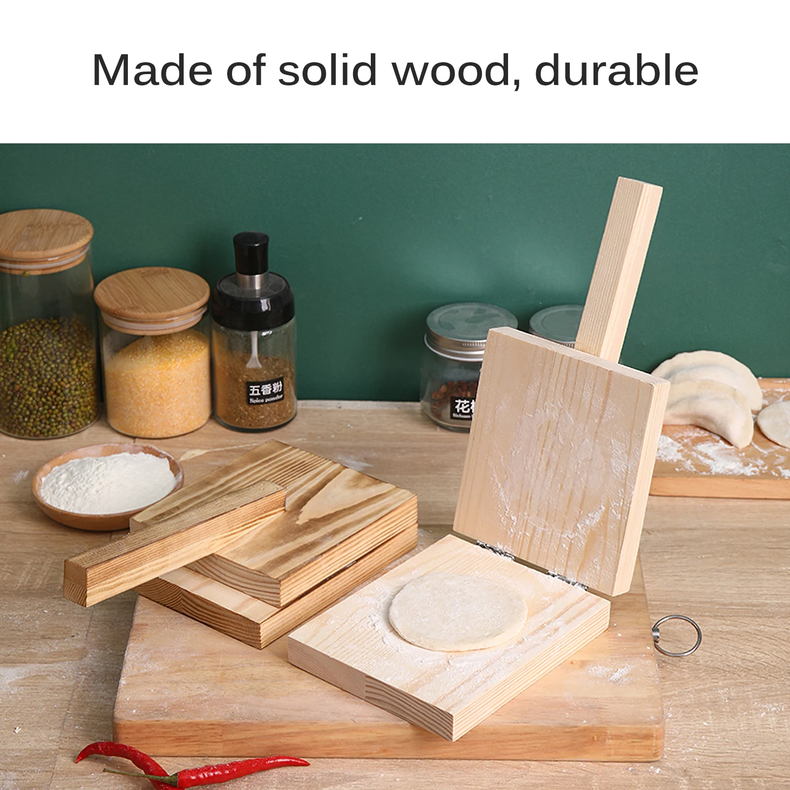 

Rice Cake Skin Tool Labor Saving Dumpling Skin Presser Moisture-proof Rice Cake Dough Presser Non-toxic Dumpling Pressing Tool