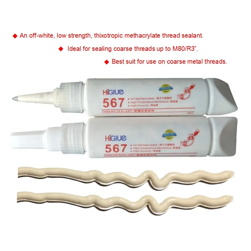 

HiGlue 567 Equivalent Anaerobic Pipe Thread Sealant 50ml*1pcs