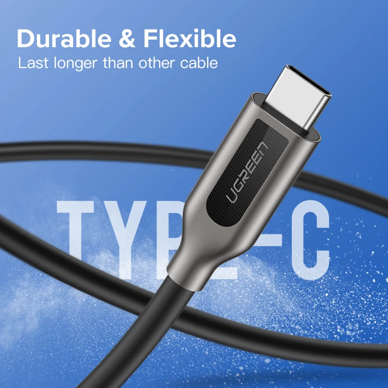 Ugreen PD 60 USB C к USB C 3,1 кабель для samsung Galaxy S10 S9 3A быстрое зарядное устройство кабель для передачи данных для Macbook