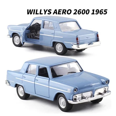 WILLYS AERO 1965 1:32 Масштаб литой Сплав Классический ALFA ROMEO/PARATI/Chevrolet/Brasilia/WILLYS AERO модель автомобиля Matel транспортные средства Игрушки для коллекции - Цвет: WILLYS AERO 1965