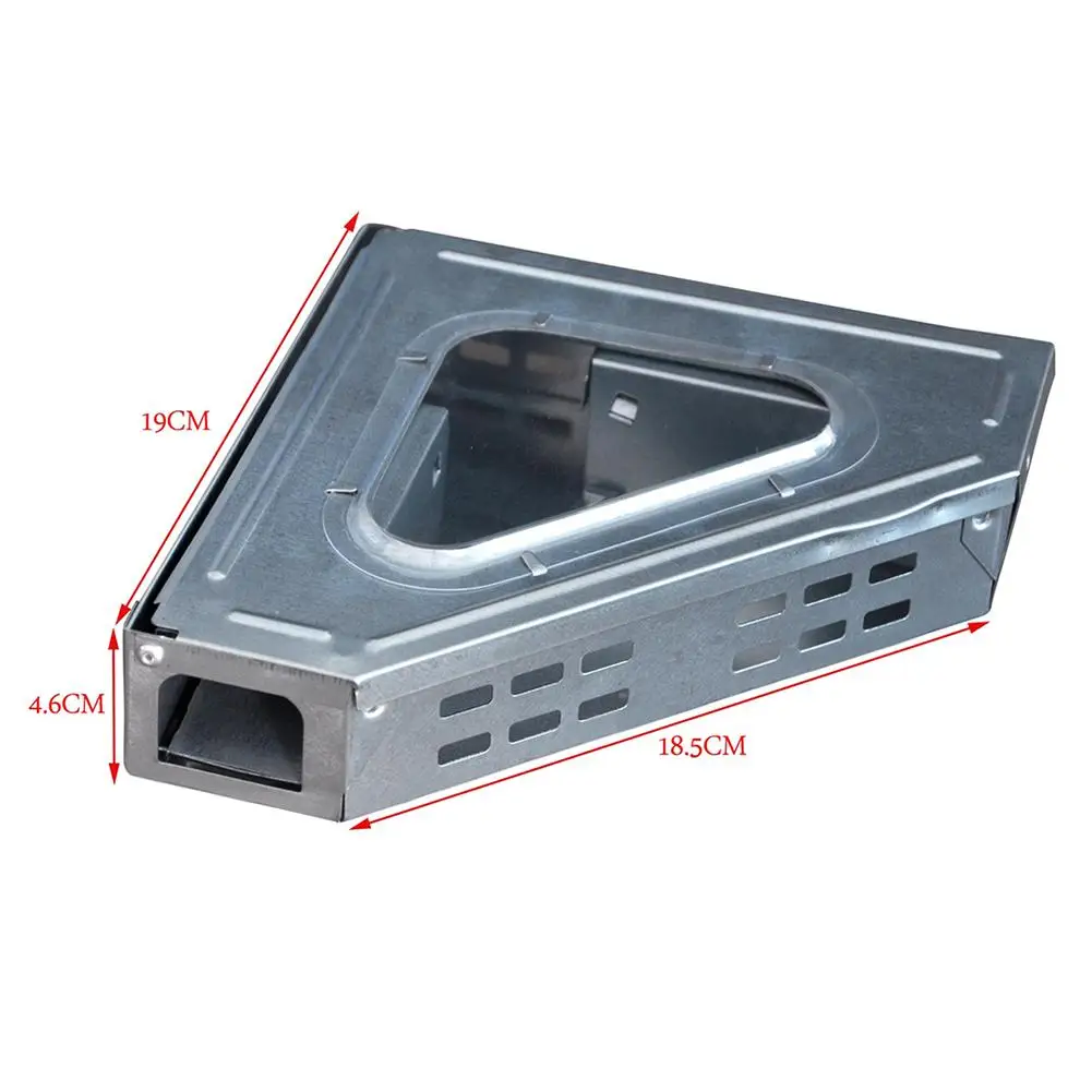 

Animal-Friendly Multi-Purpose Mousetrap For Indoor And Outdoor Triangular Viewing Window Reusable Mousetrap