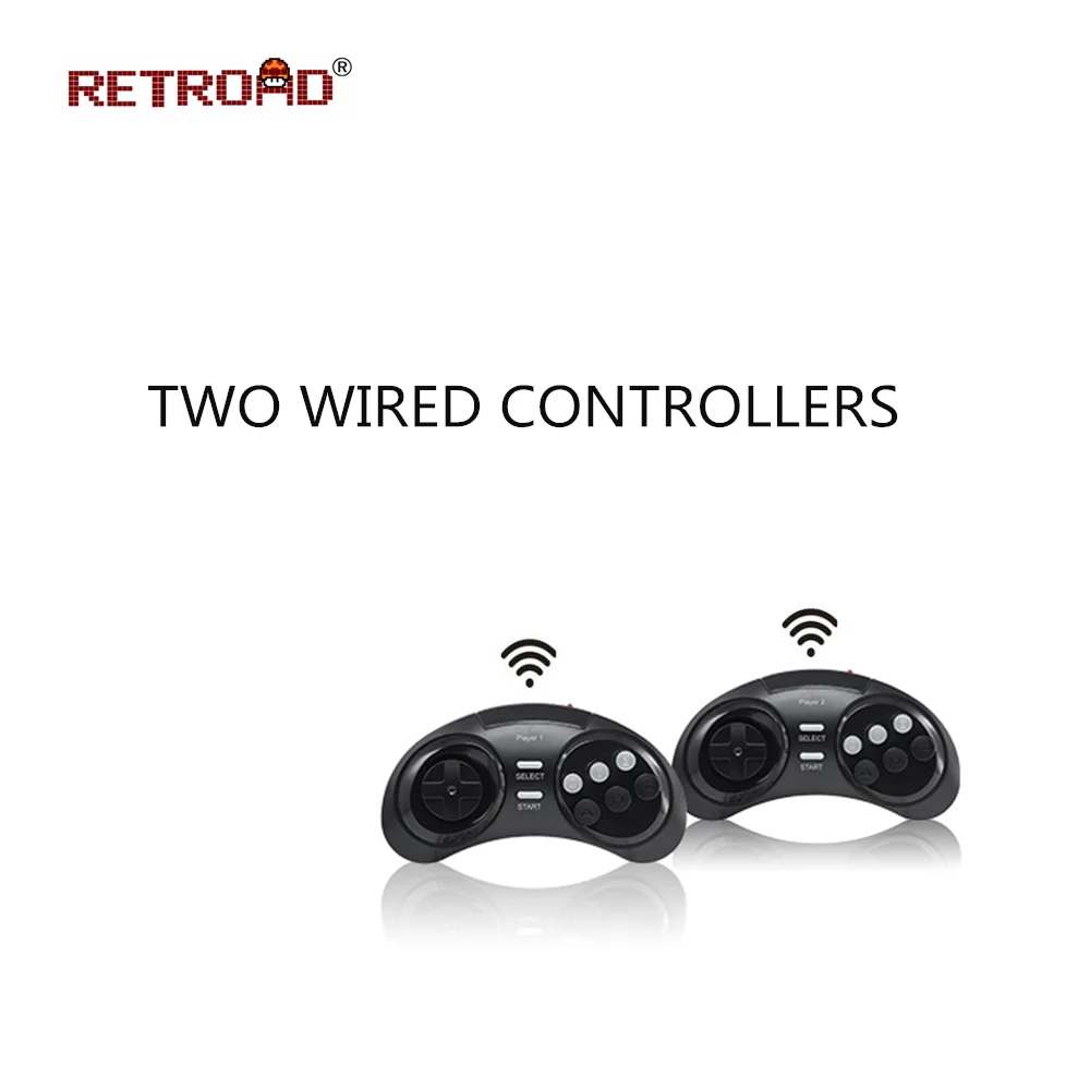 SEGA Genesis RETROAD RD06C HD Ultra MEGADRIVE1 Entertainment Console Support Game Cartridge Wireless Gamepads 170 Games Include |