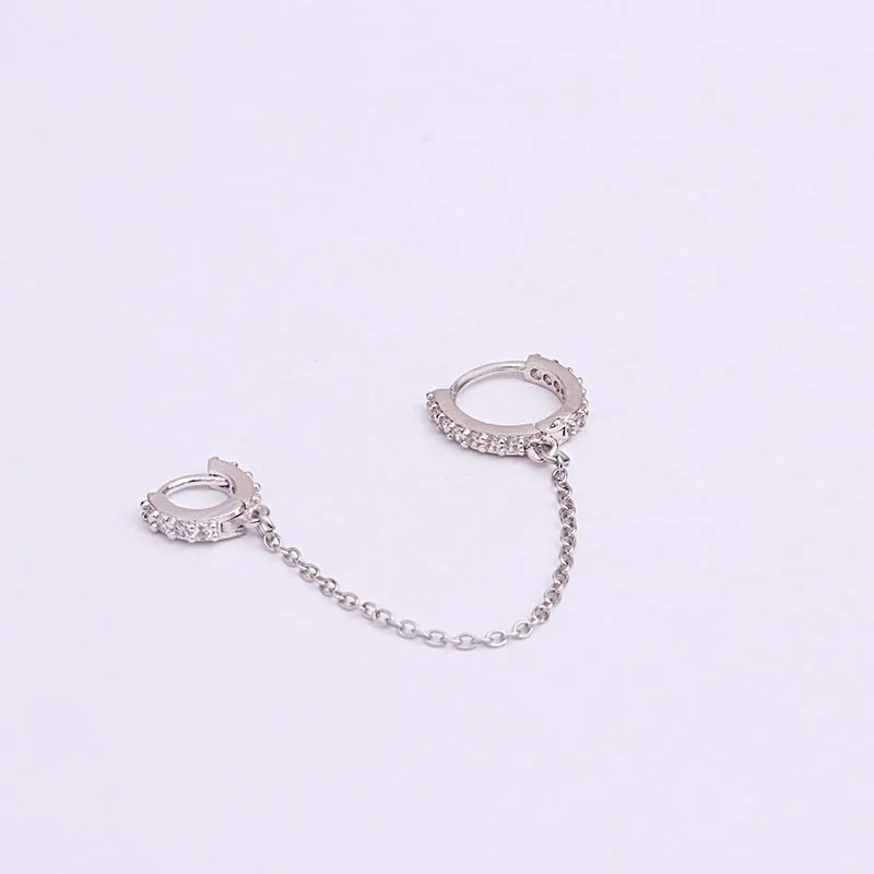 Серьги-гвоздики женские двойные спиральный для хряща ушной хрящ 1 шт. | Украшения