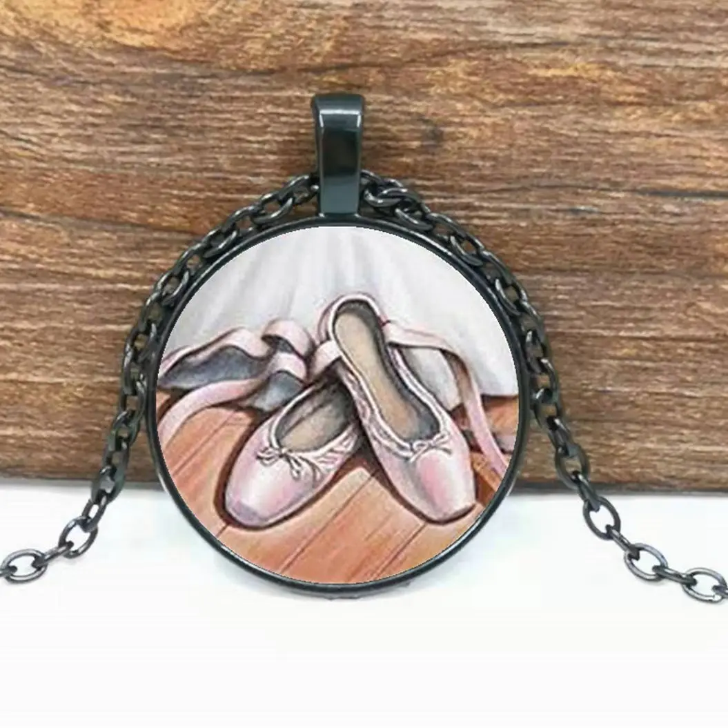 Ожерелье для балета танцевальная бижутерия балерина художественный кулон