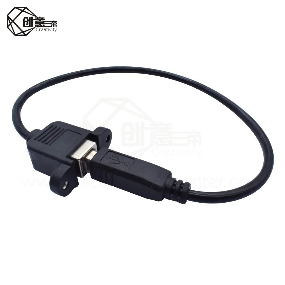 Высокая скорость 30 см M/F USB 2 0 Тип B папа к женскому правый угол удлинитель Кабель