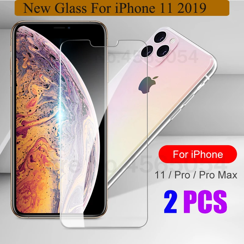 2 шт стекло для iPhone 11 5 8 6 1 дюймов XS Max XR X 7 Plus передний экран защитное закаленное 6S