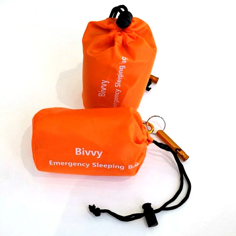 Портативный практичный спальный мешок для кемпинга походов экстренных случаев