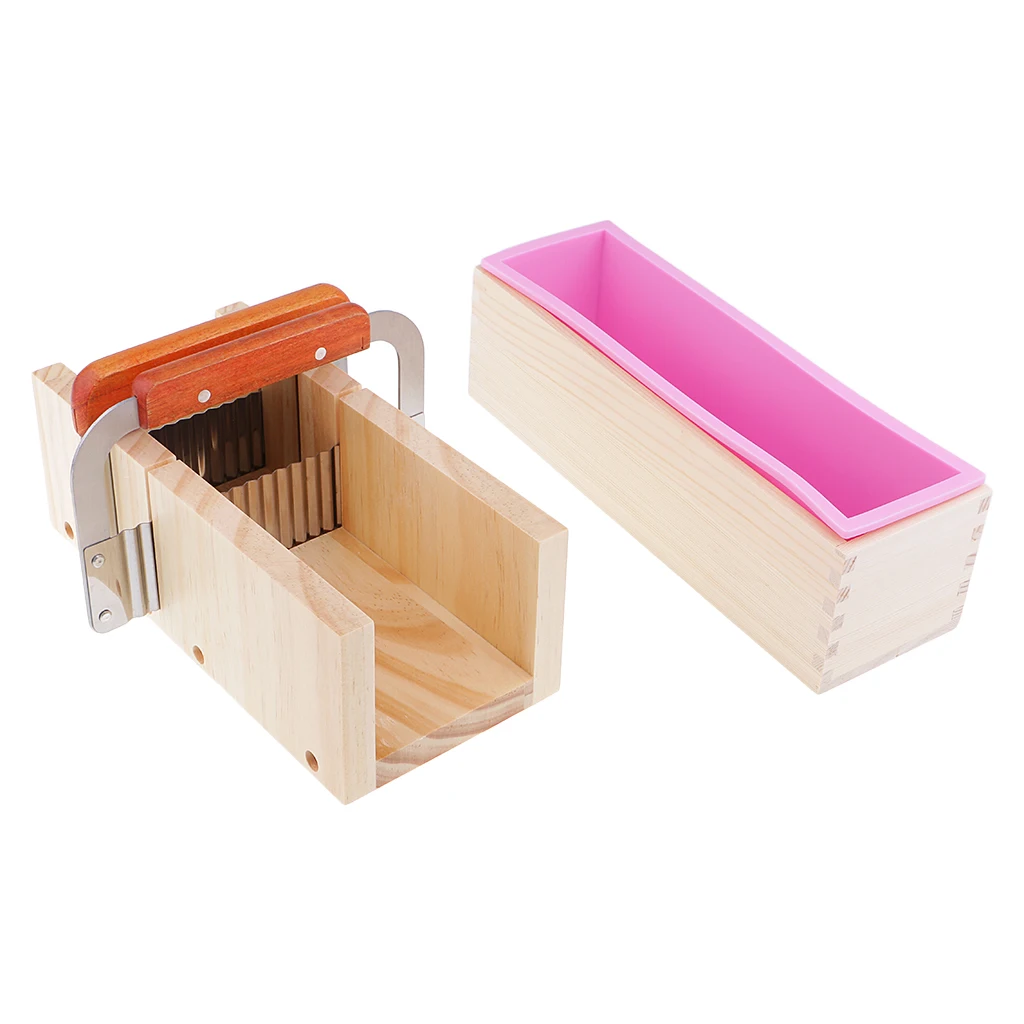 Гибкая силиконовая форма для мыла волнистый и прямой скребок из нержавеющей