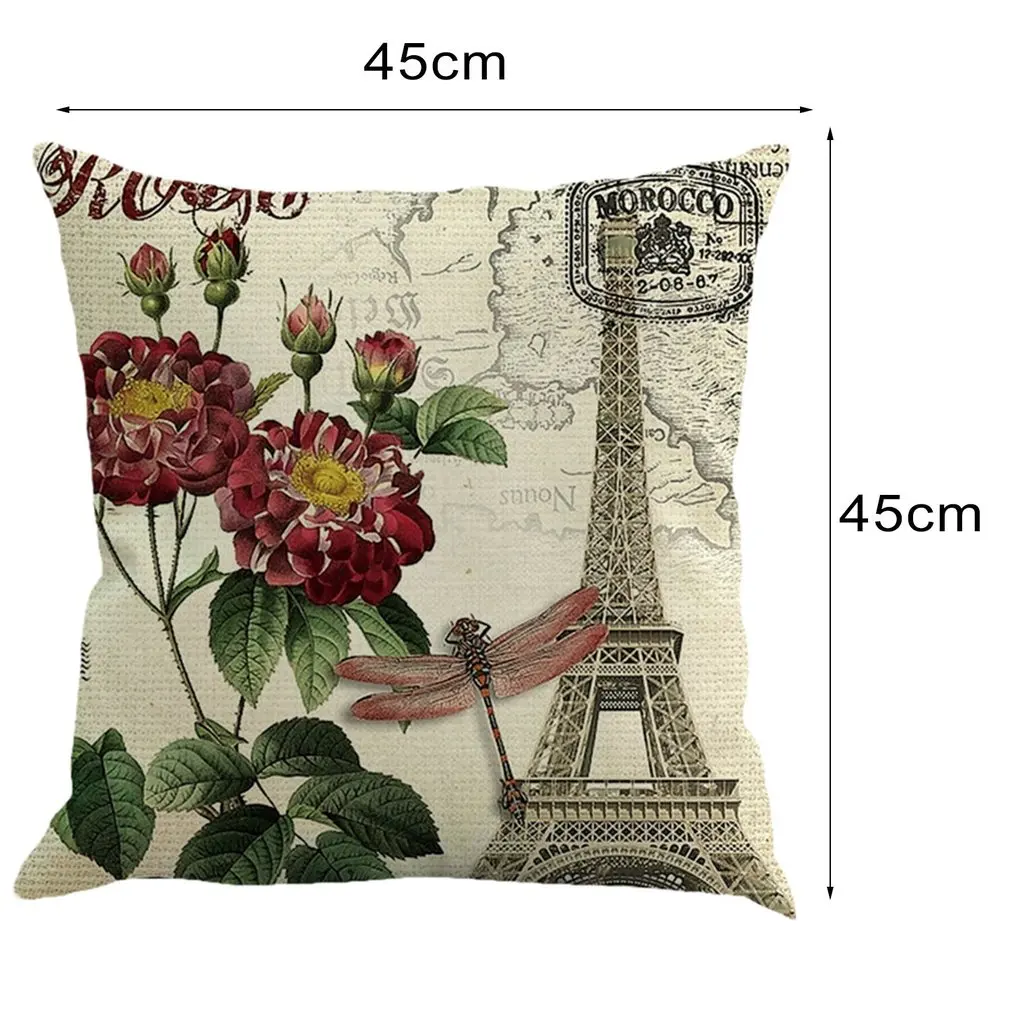 12 видов стилей красивый цветочный чехол для подушки льняная хлопковая Подушка с