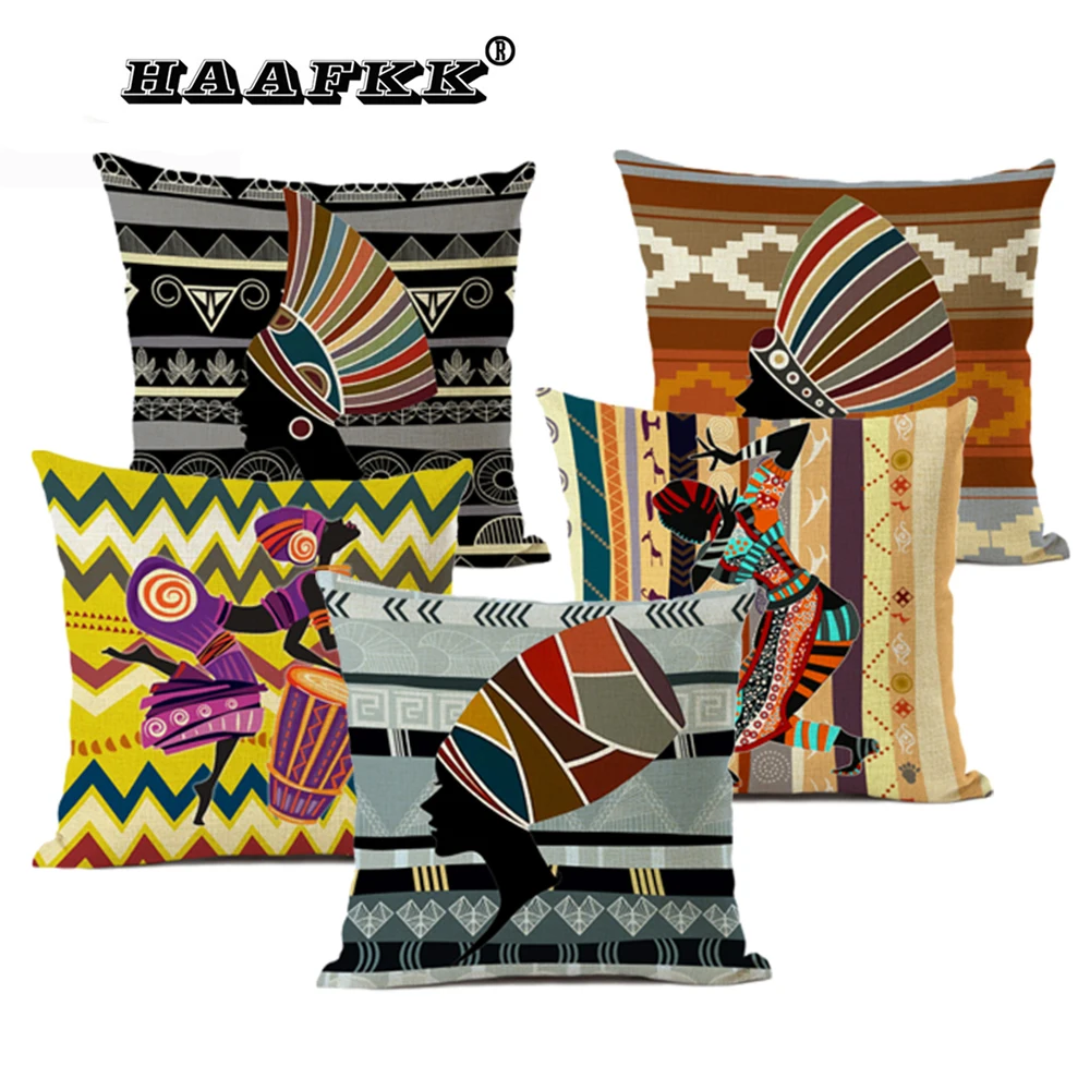 Наволочка в африканском стиле домашний диван скандинавском Декоративная