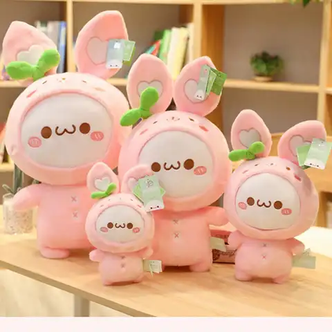 Kawaii игрушки-кролики пельмени мягкие милые животные плюшевые куклы для детей детские мягкие подушки хорошие подарки для девочек домашний де...