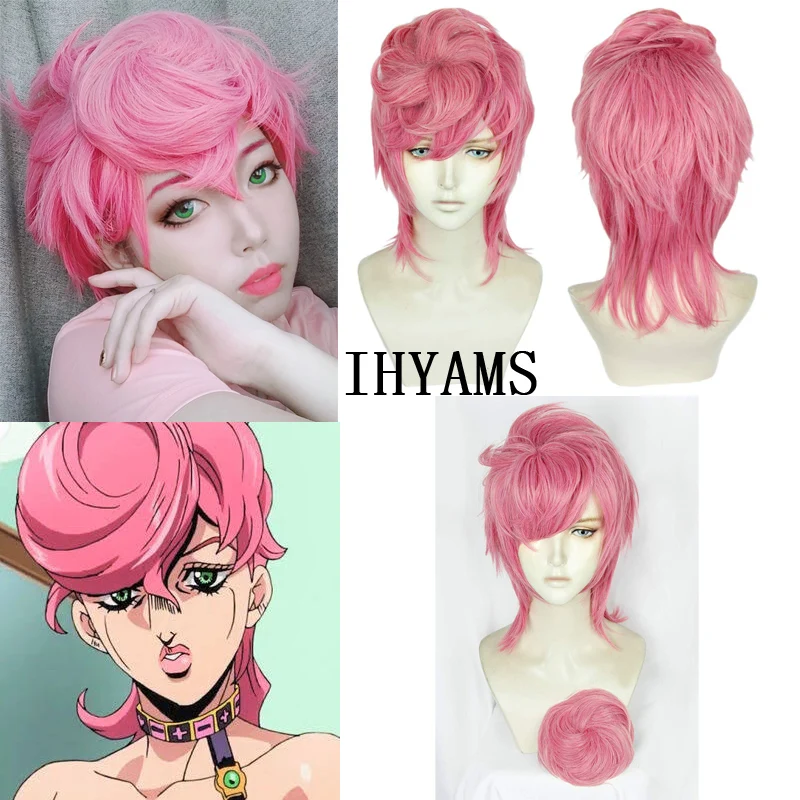 Парик для косплея по мотивам аниме Необычные приключения Джоджо термостойкие