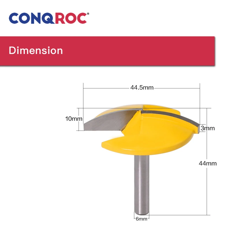 Диаметр 44 5 мм радиус горизонтальная коронка фреза для деревообработки с прямым