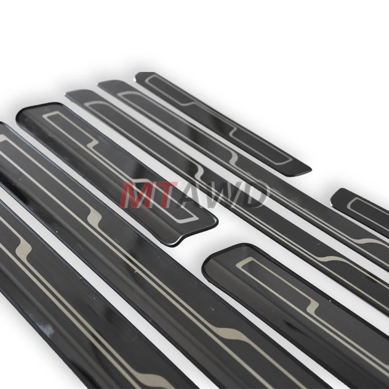 

For 2017-2019 2020 2021 Volkswagen VW Tiguan MK2 Stainless Door Sills Kick Scuff Plate Guard Pedal Protectors Trim Car Accessory