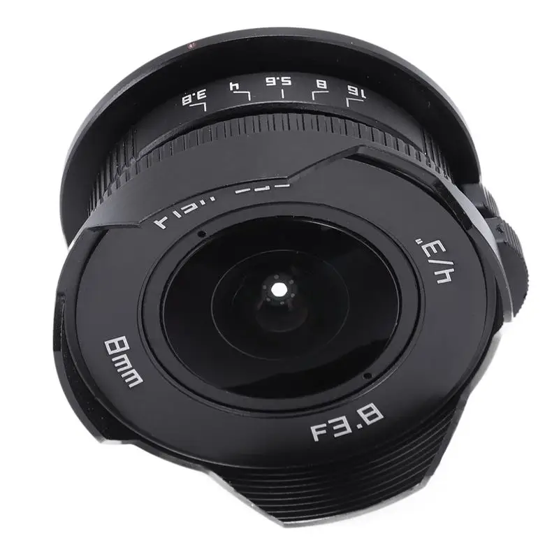 8 мм F3.8 ручной широкоугольный объектив рыбий глаз для Olympus Panasonic M43 MFT OMD EM5 |