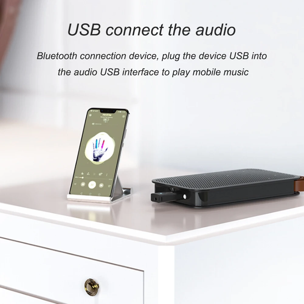Bluetooth 5 0 приемник 3 мм адаптер Бесплатный привод USB беспроводной для автомобиля ТВ