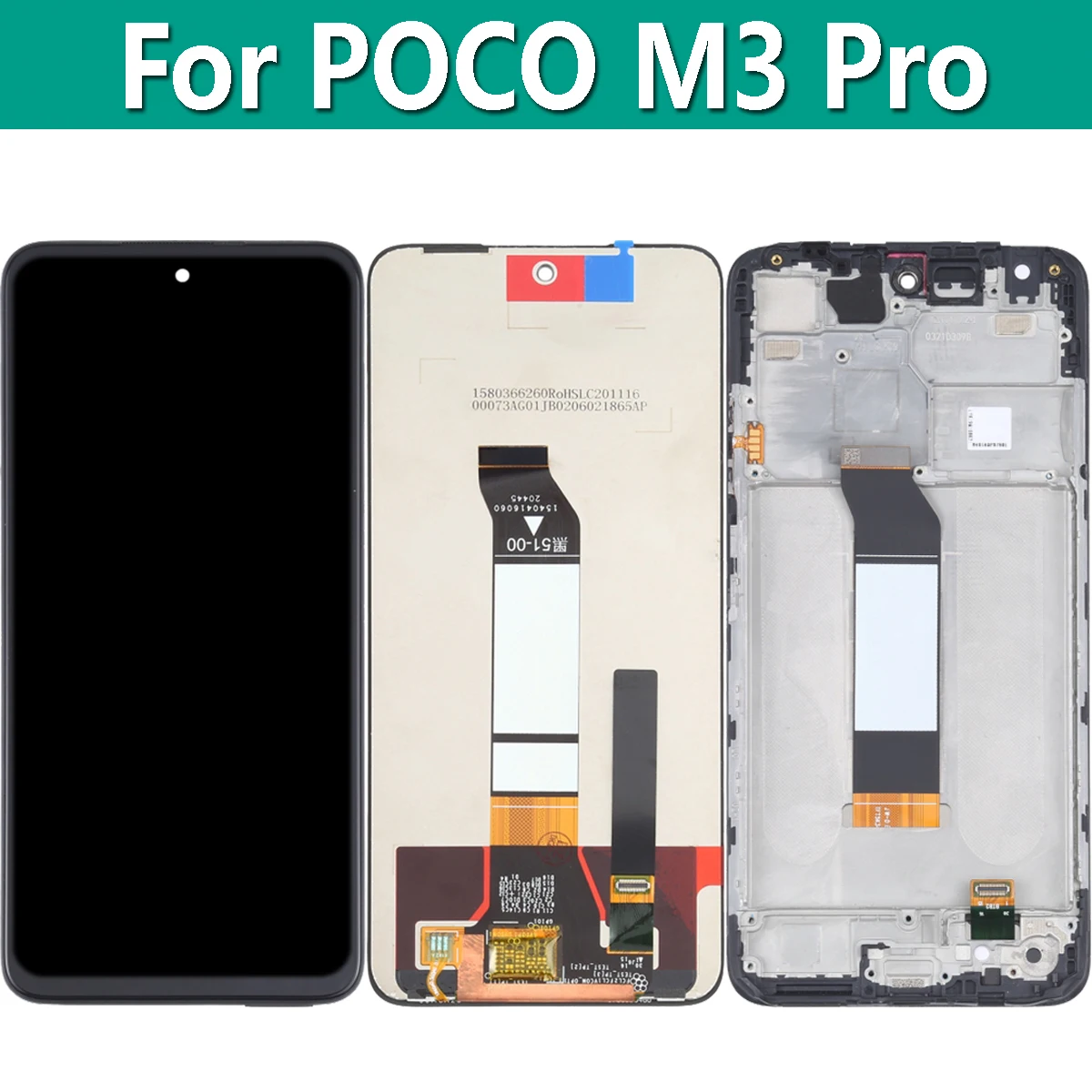 

Original LCD Display Touch Digitizer Screen Assembly Replacement Parts 6.5" For POCO M3 Pro 5G M2103K19PG M2103K19PI LCD Display