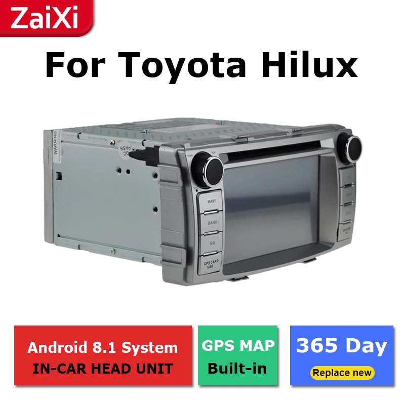 ZaiXi android автомобильный dvd gps мультимедийный плеер для Toyota Hilux 2004 ~ 2015 Навигатор