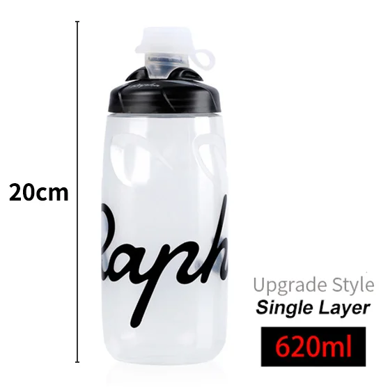 Rapha велосипедная бутылка для воды с замочком, герметичная, Спортивная, велосипедная, бутылка для воды 620-750 мл, ПП, бутылка для воды для горной дороги - Цвет: 620ml Trans
