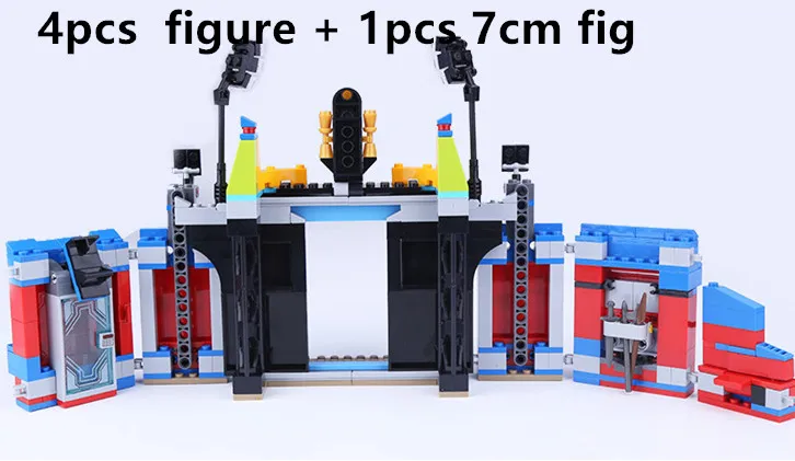 Decool 7131 совместим с legoing Super Heroes Thor Hulk Arena Clash Building Blocks Guard Stage Model Brick|Блочные