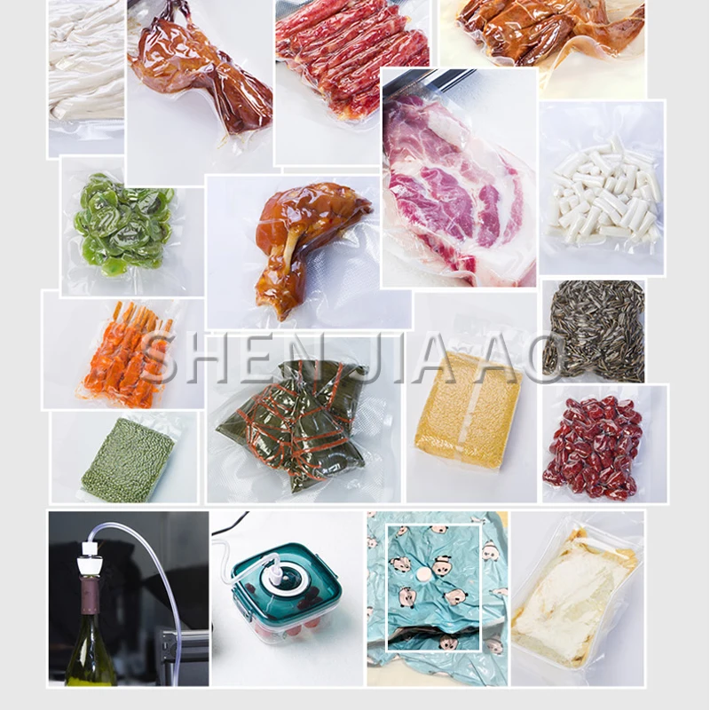 Бытовая Вакуумная упаковочная машина полиэтиленовый пакет для продуктов вакуумная маленькая Автоматическая запечатывающая и запечатывающая машина портативный вакуумный упаковщик
