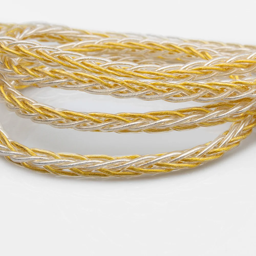 Новый TRN Медный Серебряный смешанный обновленный кабель 2 5/3 5 мм сбалансированный