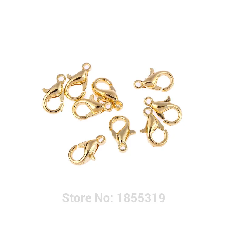 Style4 50 шт., трендовые посеребренные застежки-карабины, застежка-крючок для мужчин и женщин, ожерелья, браслеты на цепочке, фурнитура для изготовления ювелирных изделий, 8 мм - Цвет: Style4