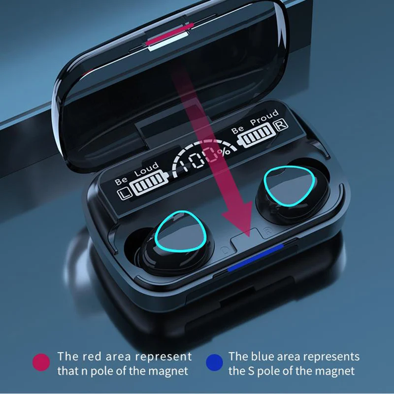 Наушники SELFLY M10 Bluetooth 5 1 с зарядным устройством Беспроводные стереонаушники