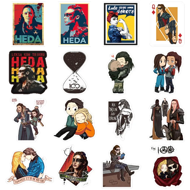 Pegatinas de dibujos animados para equipaje, calcoman&iacute;a para port&aacute;til, monopat&iacute;n, Moto, coche, guitarra, nevera, 100, 50 unids/paquete-2