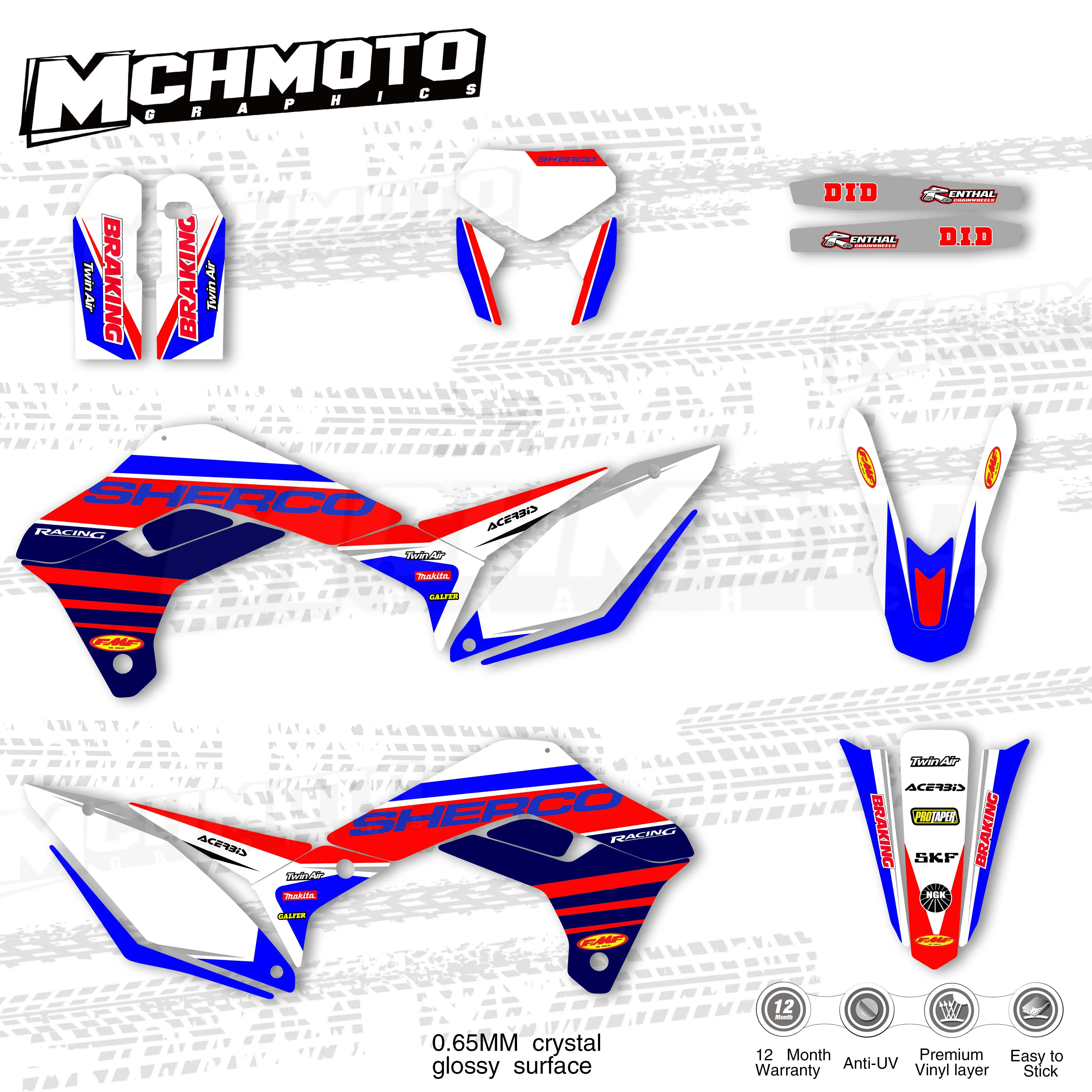 MCHMFG наклейка для Sherco SE сиг SER 125 250 300 450 2017 2018 2019 2020 мотоцикл на обтекатель