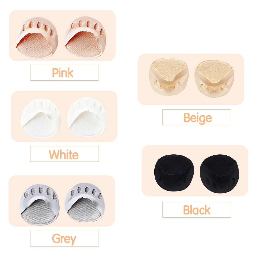 

Five Toes Forefoot Pads for Men Women Protector Half Insoles High Heels Foot Care Inserts Calluses Corns 5 Pairs Pack