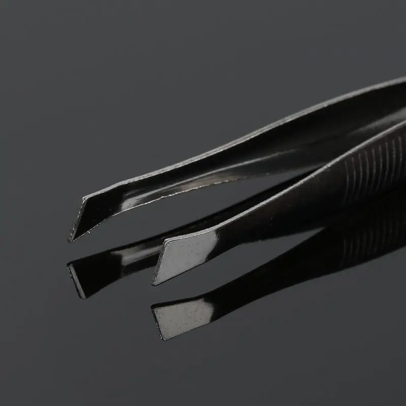 1 шт. пинцет для удаления волос на лице бровей и носу из нержавеющей стали |