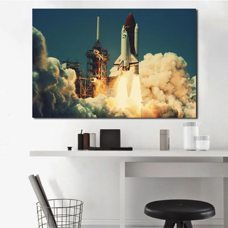 Настенное художественное полотно Космический Шаттл обои плакаты принты картина