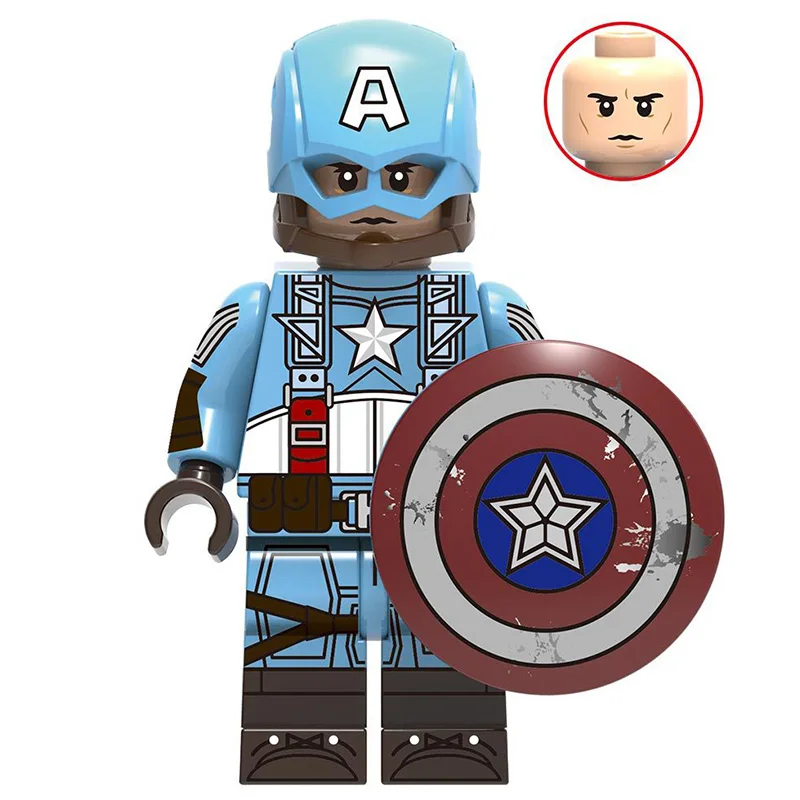 DC Супер Герои Капитан Америка серии строительные блоки детские подарки|Блочные