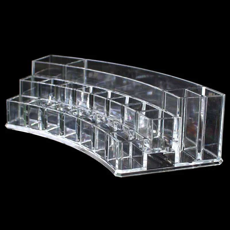 Прозрачный акриловый держатель для помады 19 ячеек органайзер макияжа коробка