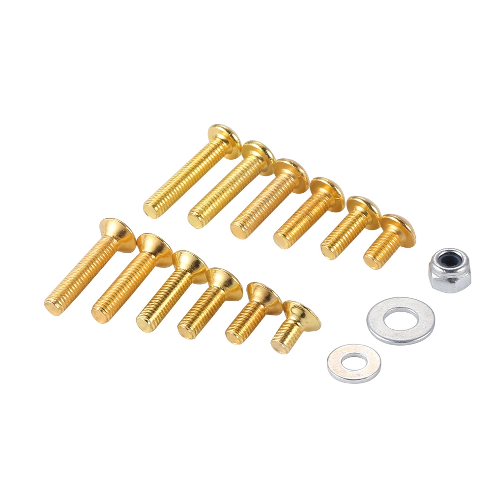 Stainless Steel Gold Screw Set Classic Colors and Simple Durable Design for RC Off-road Truck Car Model Parts Universal | Игрушки и