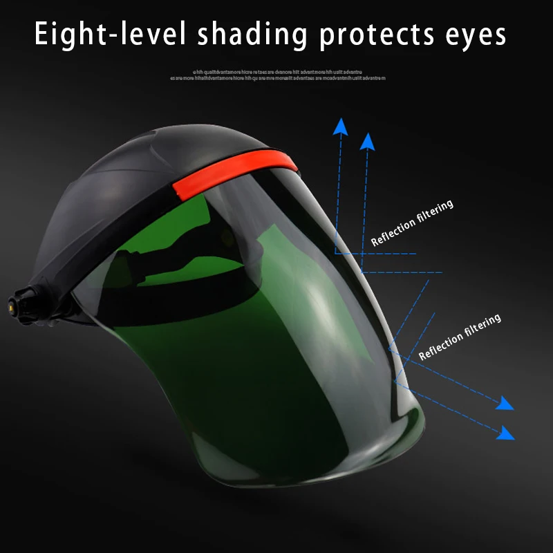 Face Shield Full Grinding Flip Front Shade UV Anti-Fog Window with Ratchet Headgear TN99 | Инструменты