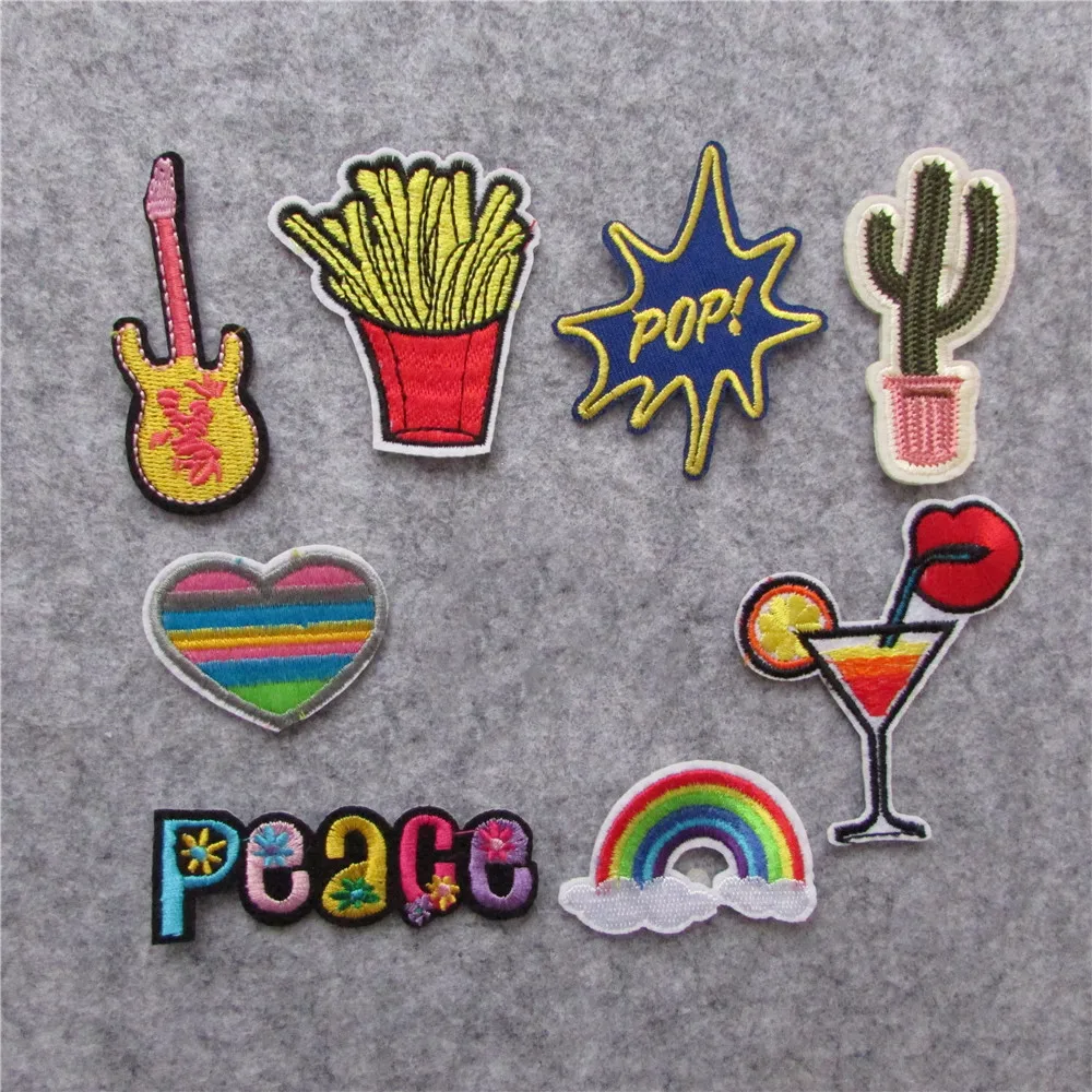 Горячая несколько стилей выберите термоплавкий клей аппликация вышивка DIY