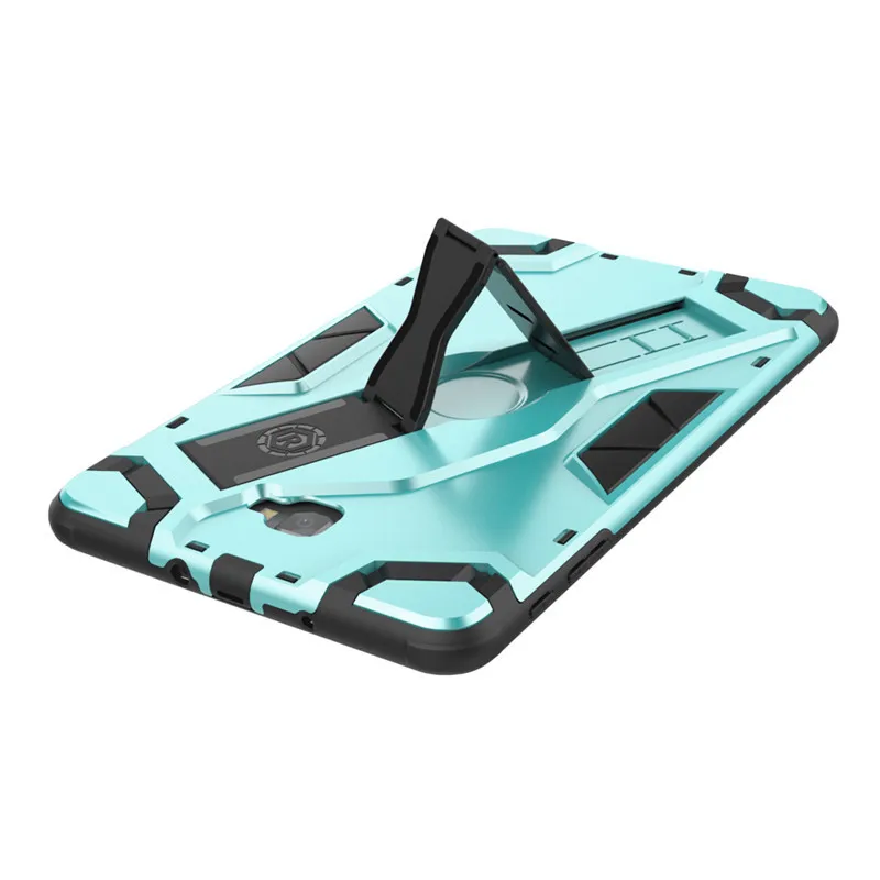 Armor TPU+PC Combine Hand Strap Escort Cover Kickstand Funda Case For Samsung Galaxy Tab A 10.1 T585 T580 SM-T580 SM-T585 T580N on - Чехол с ремешком на руку, подставкой и защитой Armor TPU+PC для Samsung Galaxy Tab A 10.1 T585 T580 SM-T580 SM-T585 T580N.