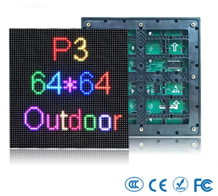 P3mm SMD1921 открытый 64x64 пикселей SMD сценический светодиодный модуль панель экрана