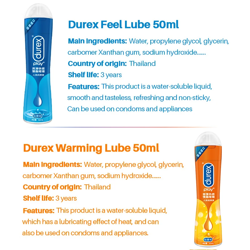 Смазка Durex для анального массажа 2 бутылочки лубрикант на водной основе гель